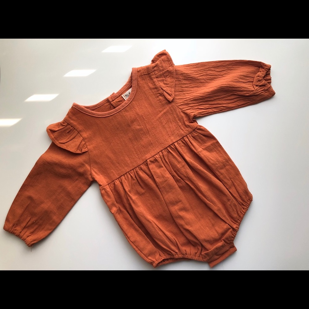 Long Sleeve Ruffle Romper